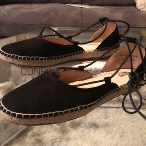 Black espadrilles